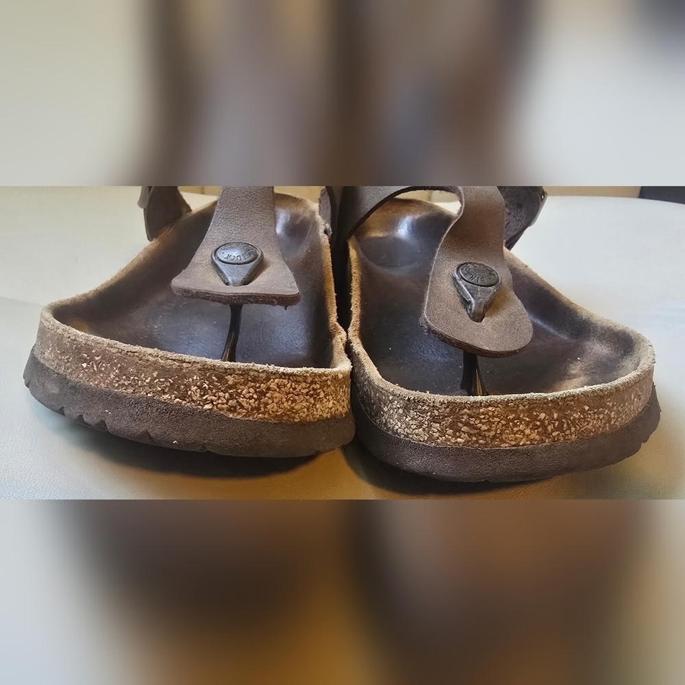 Birkenstock Gizeh Browm Flip Flop Thong Sandal Women Size 41 US 10-10.5 - Picture 3 of 9